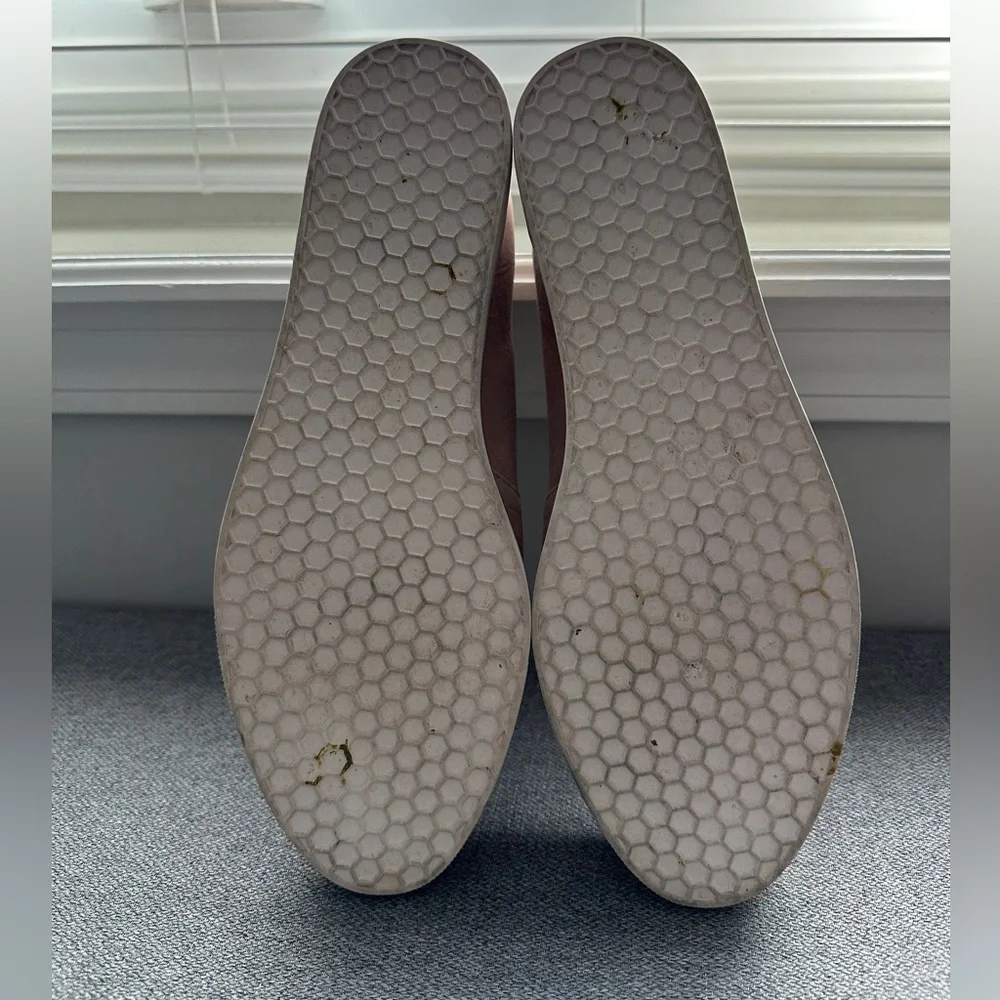 Caslon Cream Slip On Leather Suede Wedge Sneaker Shoes